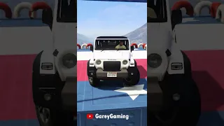 FRANKLIN AND MICHAEL DO THE DOWNSTAIR RAMP CHALLENGE SCORPIO S11 VS MAHINDRA THAR GTA 5