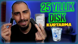 25 YILLIK GİZEMLİ DISK'TEN VERİ KURTARMAYI DENEDİM! (SSD VS HDD)