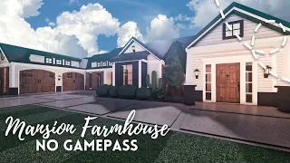 [roblox bloxburg] large family modern farmhouse ┊ 86k! ┊ layout ┊ no gamepass ┊꒰ speedbuild ꒱