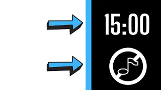 ⏲️ 15 Minute Visual Timer | No Music | No Sound | No Countdown Clock Classroom Testing Exams