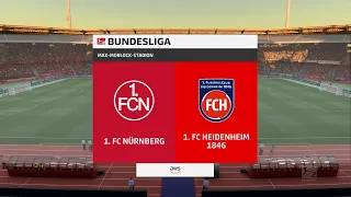 FIFA 22 | FC Nürnberg vs FC Heidenheim 1846 - Max-Morlock-Stadion | 12/08/2022/ | Gameplay