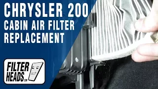 How to Replace Cabin Air Filter 2015 Chrysler 200