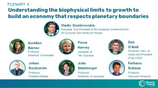 #BeyondGrowth - Understanding the biophysical limits to growth