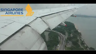 SINGAPORE LANDING! Singapore Airlines Boeing 777-300ER landing in Singapore (SQ953)
