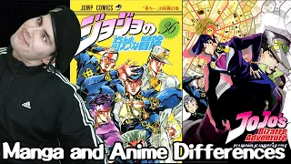 JOJO ANIME & MANGA DIFFERENCES REACTION PART 4 | Jojo Reaction JoJo's Bizarre Adventure Reaction