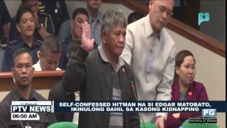 Self-confessed hitman na si Edgar Matobato, ikinulong dahil sa kasong Kidnapping