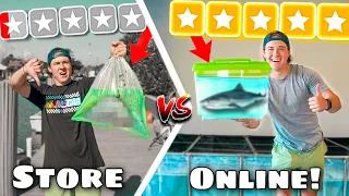 Buying Fish Online VS Store Bought Fish Challenge! (Which is Better?!)