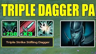 One Shot 3 Dagger PA Combo With Infinite Damage Stack And Blink [ Dota 2 Ability Draft