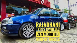 Best Modified Zen l Maruthi Zen with 15 inch alloy wheels lSame lTwo door zen l Zen steel Zen Carbon