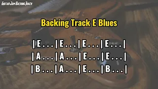 Chicago Blues Style Guitar Backing Track in E