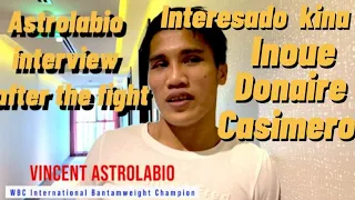 ASTROLABIO INTERESADO KINA INOUE, DONAIRE AT CASIMERO / MATAPOS ITUMBA SI RIGO