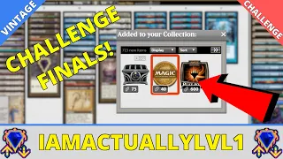 MTGO Challenge FINALS with UNIQUE Vintage Turbo Vault Key deck!