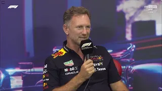 Christian Horner and Toto Wolff talk about Red Bull exceeding the Budget Cap #singapore