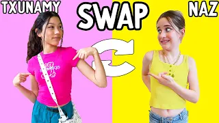 TXUNAMY & I SWAPPED STYLES (AUSTRALIAN VS  AMERICAN TEEN GIRL) w/Naz & The Norris Nuts