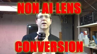 Nikon Non AI Lens Conversion for Modern Cameras 50mm F2 on D750 D810 D500 D5 etc