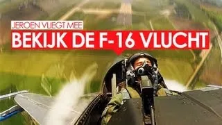 Jeroen Heiliegers vliegt in een F-16 // Q-music