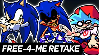 New Free-4-Me Retake - vs NEW Sonic Obituary | Friday Night Funkin'