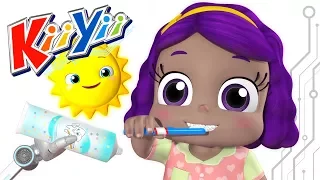 This Is The Way We Brush Our Teeth | Nursery Rhymes | By KiiYii! | ABCs and 123s