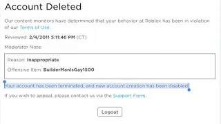 Logging into some poison banned accounts on Roblox