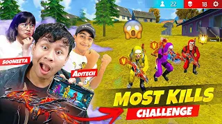 Most Kills Challenge with Sooneeta & Aditech 😍 But We only use Evo Thompson Max 👍