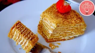 CLASSIC RUSSIAN HONEY CAKE RECIPE | Медовик со сметанным кремом