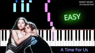 Romeo and Juliet - A time for us | EASY Piano Tutorial by Russell