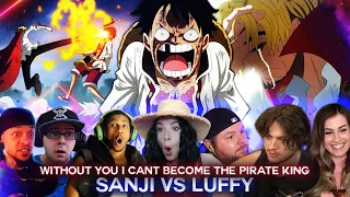 Sanji Vs Luffy ! I Can't Become The Pirate King ! Reaction Mashup
