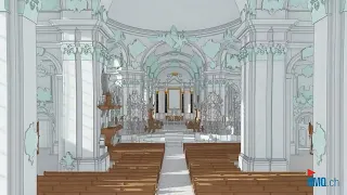 Kathedrale St.Gallen als 3D-Modell