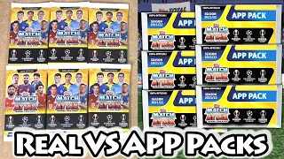 MATCH ATTAX 21/22 Real Packs VS App Packs | 12 Pack Opening | 100 Clubs & Superstar Limited Editions