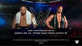 "🔥 WWE 2K24 FULL MATCH — Samoa Joe vs Stone Cold  —  WWE  Title Match!"