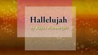 Hallelujah by Rufus Wainwright