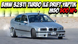 BMW E36 323Ti Turbo ile Drift Yaptık ve İnceledik / M50 500 HP için Gerekli Parçalar / Compact Kasa