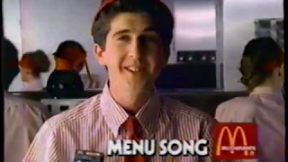 1989 McDonald's "The Menu Song" TV Commercial