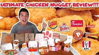 EPIC Chicken Nugget Review! Chick-Fil-A vs Popeyes vs KFC vs McDonalds vs Burger King vs Wendy's...