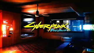 Chilling in Your Cyberpunk 2077 Apartment, but the Neighbor Is Having a Party