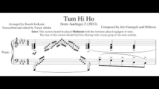 Aashiqui 2 - Tum Hi Ho (Piano Sheet Music) (Raashi Kulkarni)