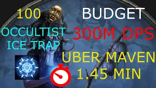 POE 3.24 Ice Trap Uber Maven / Almost One Shot With BUDGET Build