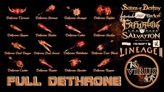 Full Set of Dethrone Weapons. LINEAGE II. Any Chronicles ◄√i®uS►