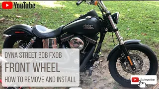 How To | Remove and Install the Front Wheel | Harley Davidson Street Bob FXDB