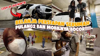 PERTAMA KALINYA GANTI BAN MOBIL!!! CAPEK BGT TERNYATA GAISS || COSPLAY JADI MEKANIK