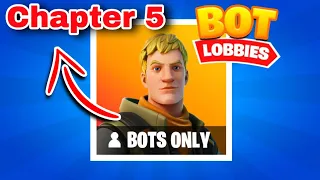 Fortnite Chapter 5 - How to get BOT LOBBIES✅