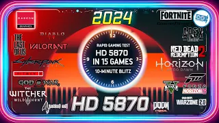 🟥 AMD HD 5870 in 15 Games | Gaming in 2024