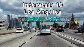 Interstate 10 East - Los Angeles, California - LA Freeways - 2020/03/08