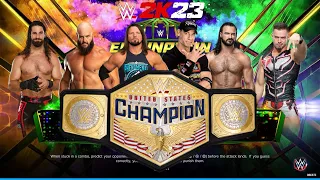 WWE 2K23 ELIMINATION CHAMBER MATCH FOR THE WWE UNITED STATES CHAMPIONSHIP!