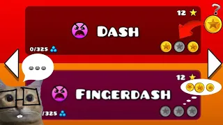 CONSIGUIENDO MONEDAS SECRETAS DE "DASH" Y "FINGERDASH"🤪🤙 -geometry dash|CARALOX