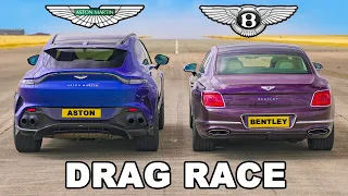 Aston Martin DBX 707 v Bentley Flying Spur: DRAG RACE