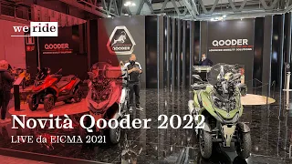 Tutte le Novità Qooder 2022 | LIVE da EICMA 2021