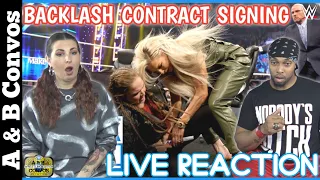 Ronda Rousey & Charlotte Flair Backlash Contract Signing - LIVE REACTION | Smackdown 4/22/22