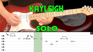 KAYLEIGH - Guitar lesson - Guitar solo (with tabs) - Marillion