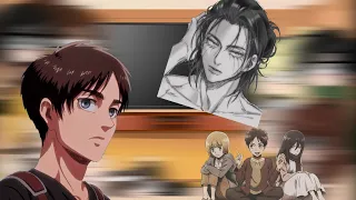 Aot react to Eren {eremika/levihan/aruani   [×read description before watching the video×]